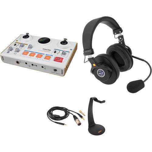 Tascam MiNiSTUDIO Creator US-42 Podcast Studio with One Senal SMH-1020CH Headset Kit