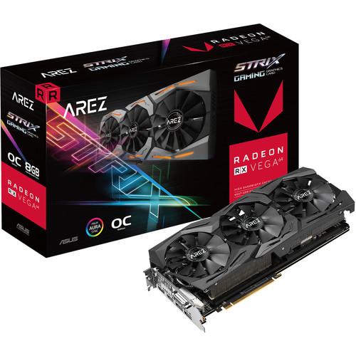 ASUS Arez Strix Radeon RX Vega64 OC Edition Gaming Graphics Card