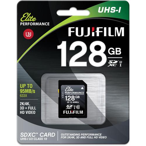 FUJIFILM 128GB Elite Performance UHS-I SDXC Memory Card, FUJIFILM, 128GB, Elite, Performance, UHS-I, SDXC, Memory, Card