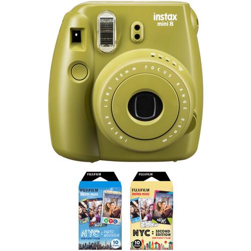 FUJIFILM INSTAX Mini 8 Instant Film Camera with NYC Edition Film Kit
