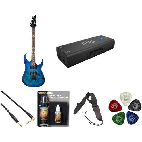 Ibanez RG421PB RG Standard Series Electric Guitar Starter Recording Kit