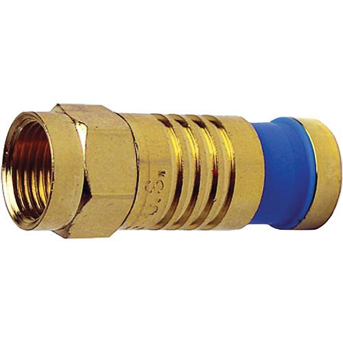 Platinum Tools F-Type Gold RGB Mini Coax-24 AWG Connector, Platinum, Tools, F-Type, Gold, RGB, Mini, Coax-24, AWG, Connector