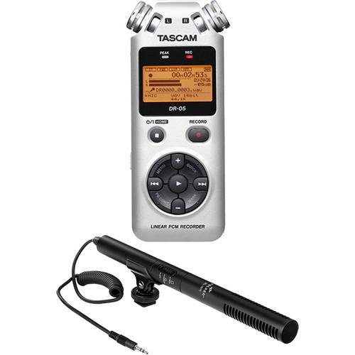 Tascam DR-05 Digital Audio Recorder Kit with Shotgun Microphone
