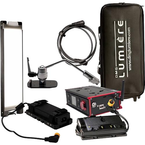 DMG Lumiere MINI Switch WDMX AC DC Kit with Offset Mount, Gold Mount Battery Plate and Bag