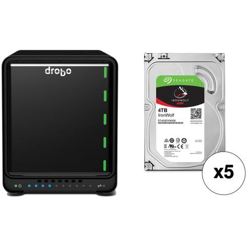 Drobo 5D 20TB Professional Storage Array Kit with Seagate NAS Drives