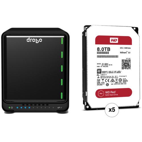 Drobo 5D 40TB 5-Bay Professional Storage Array Kit with Drives