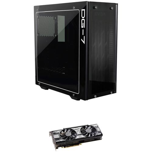EVGA GeForce GTX 1070 Ti SC GAMING Graphics Card & EVGA DG-75 Mid-Tower Case Kit