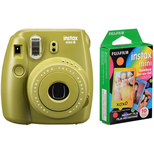 FUJIFILM INSTAX Mini 8 Instant Film Camera with Rainbow Instant Film Kit