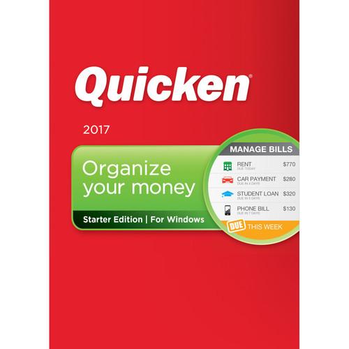 Intuit Quicken Starter Edition 2017, Intuit, Quicken, Starter, Edition, 2017