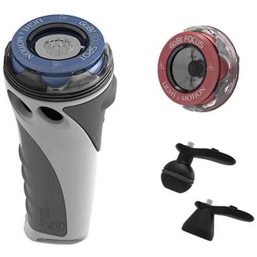 Light & Motion GoBe Photo Kit with S Dive Light Body and 500 Spot and Red Focus Heads