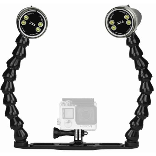 Light & Motion SOLA Video 2000 LED Dive Light Action Kit Double