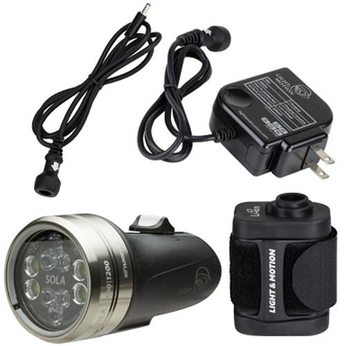 Light & Motion Sola Video 2500 S F LED Dive Light with Battery Pack Kit