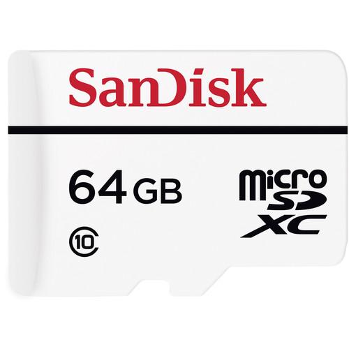 SanDisk 64GB High Endurance Video Monitoring microSDXC Memory Card