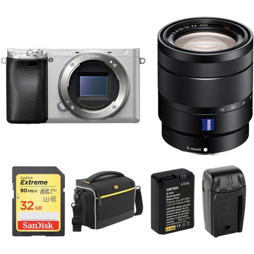 Sony Alpha a6300 Mirrorless Digital Camera with 16-70mm Lens and Free Accessory Kit