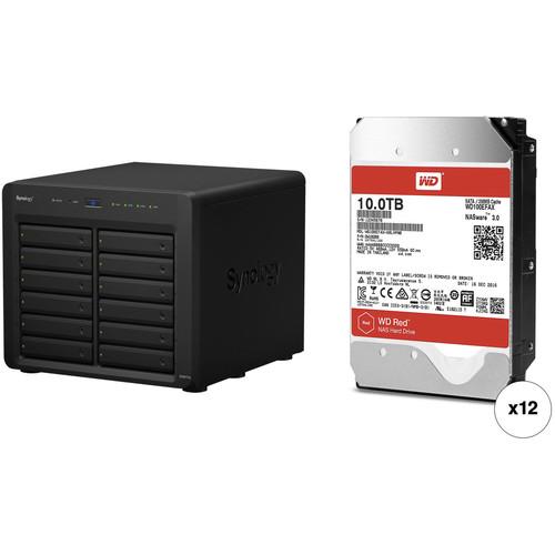 Synology DiskStation DS3617xs 120TB 12-Bay NAS Enclosure Kit with WD NAS Drives
