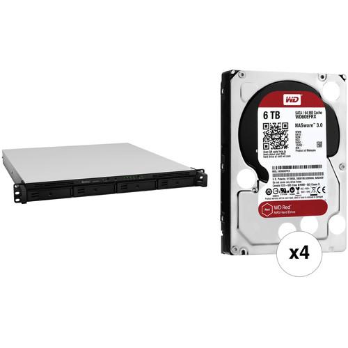 Synology RackStation 24TB RS818RP 4-Bay NAS Server Kit with WD NAS Drives