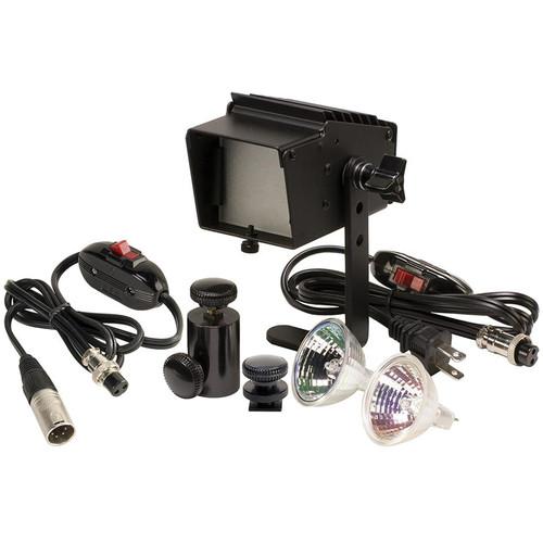 Cool-Lux LK-2054 Mini-Cool On-Camera Light - AC DC Pack with Camera Mount, Handle, and 4-Pin XLR DC adapter