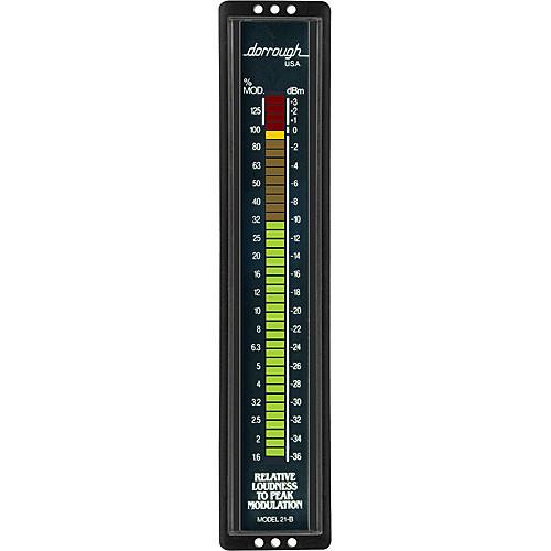 Dorrough 21B Vertical Analog Loudness Meter with Percent Modulation
