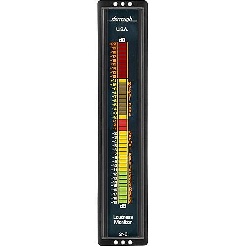 Dorrough 21C Vertical Analog Loudness Meter 20 dB