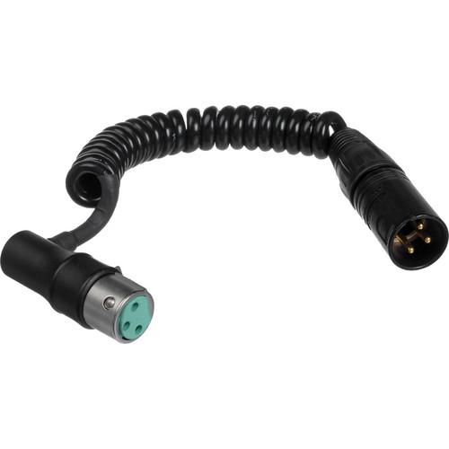 K-Tek XLR Male to XLR Low-Profile Angled Female Coiled Microphone Cable