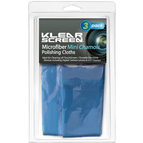 Klear Screen Travel Size Micro-Chamois, Model KS-3MINI- 3 Pack