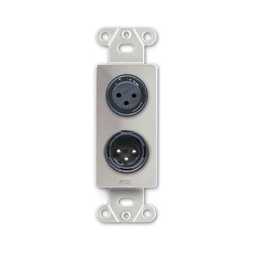 RDL DS-XLR2 Decora Wall Plate with