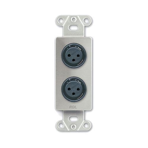 RDL DS-XLR2F Decora Wall Plate with