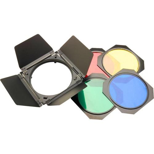 Westcott Barndoor, Grid, and Gel Set for Strobelite