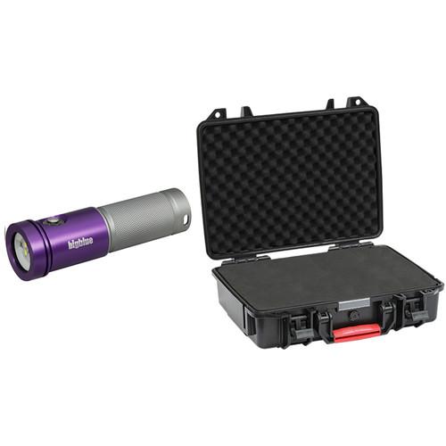 Bigblue AL1800XWP Black Molly 2 Tri-Color LED Dive Light with Protective Case