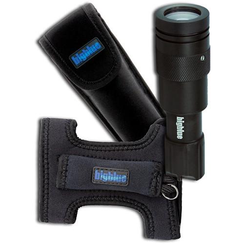 Bigblue CF450 LED Dive Light with Goodman Glove and Pouch
