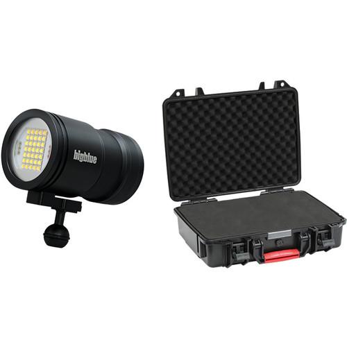 Bigblue VL15000P-Pro Tri-Color Mini Video LED Dive Light with Protective Case