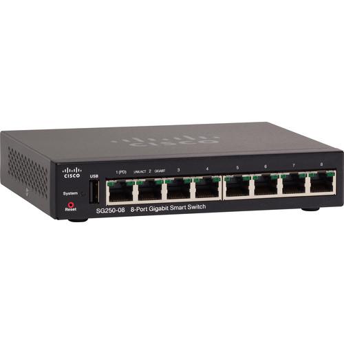 Cisco 250 Series SG250-08 8-Port Gigabit