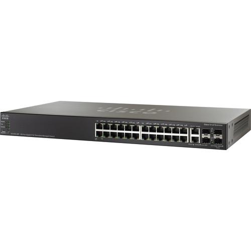 Cisco SG500-28P-K9-NA 24-Port Gigabit Ethernet PoE