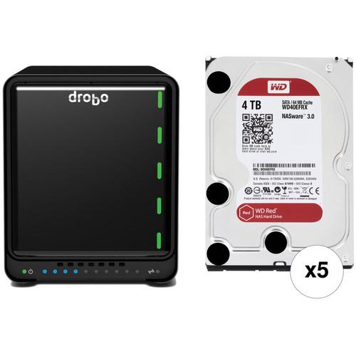 Drobo 5D 20TB Professional Storage Array Kit with WD NAS Drives