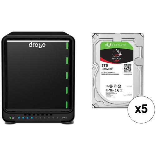 Drobo 5D 40TB Professional Storage Array Kit with Seagate NAS Drives