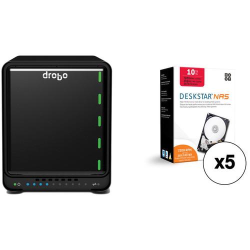 Drobo 5D 50TB Professional Storage Array Kit with HGST NAS Drives