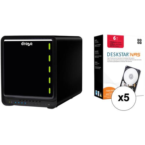 Drobo 5D3 30TB 5-Bay Thunderbolt 3 Enclosure Kit with HGST NAS Drives