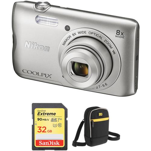 Nikon COOLPIX A300 Digital Camera Basic Kit, Nikon, COOLPIX, A300, Digital, Camera, Basic, Kit