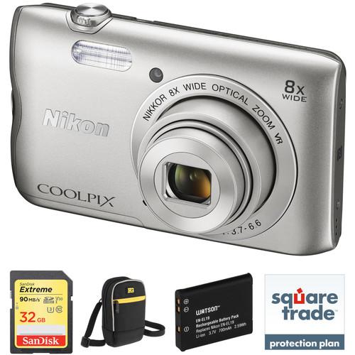 Nikon COOLPIX A300 Digital Camera Deluxe Kit