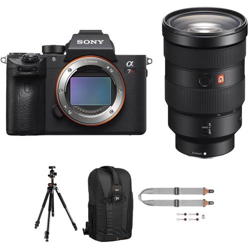Sony Alpha a7R III Mirrorless Digital Camera with 24-70mm f 2.8 Lens and Pro Kit