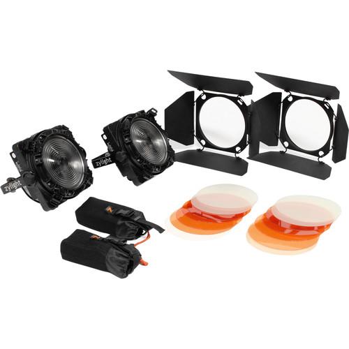 Zylight F8-D 100 LED Fresnel Dual Head ENG Kit with Gold Mount