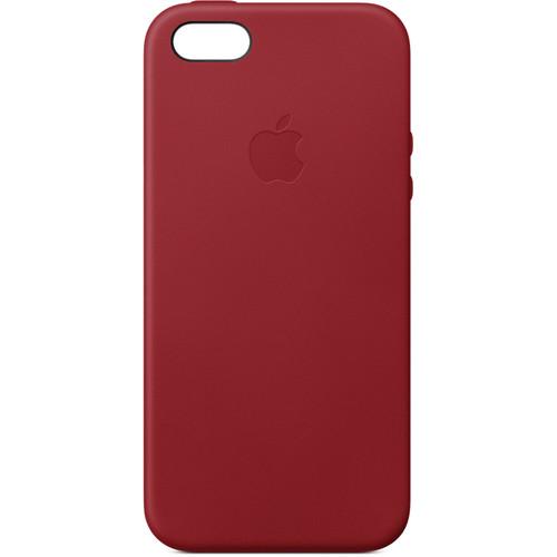 Apple iPhone SE Leather Case RED