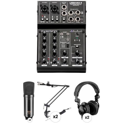 ART USBMIX4 4-Channel Mixer Kit with