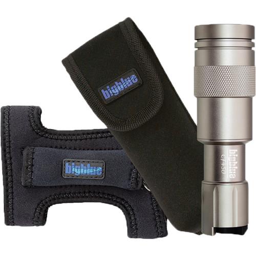 Bigblue CF450 LED Dive Light with Goodman Glove and Pouch