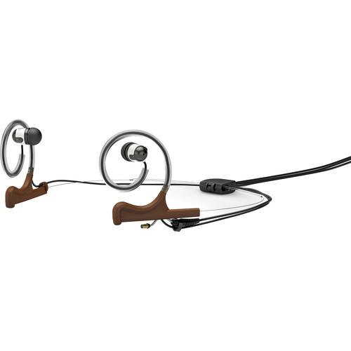 DPA Microphones d:fine In-Ear Broadcast Headset Mount, Dual-Ear, Dual In-Ear with Hardwired 3.5mm Connector