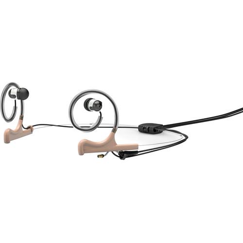 DPA Microphones d:fine In-Ear Broadcast Headset Mount, Dual-Ear, Dual In-Ear with Hardwired 3.5mm Connector