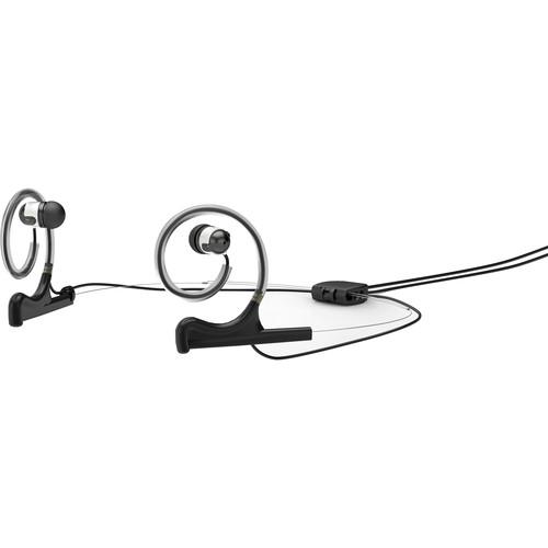 DPA Microphones d:fine In-Ear Broadcast Headset Mount, Dual-Ear, Dual In-Ear with Hardwired TA5F Connector
