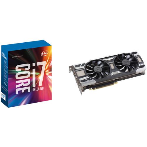 EVGA GeForce GTX 1070 SC GAMING Graphics Card & Intel Core i7-7700K Quad-Core Processor Kit