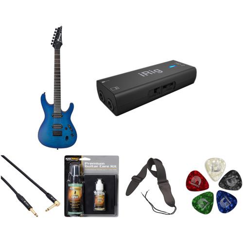 Ibanez S621QM S-Standard Series Electric Guitar Recording Starter Kit