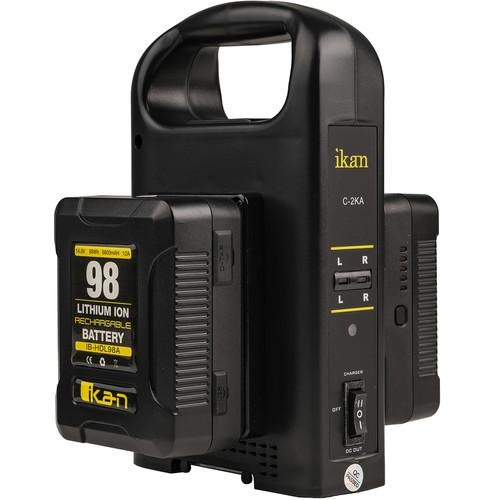 ikan Dual Charger and 2 x 98Wh Battery Kit